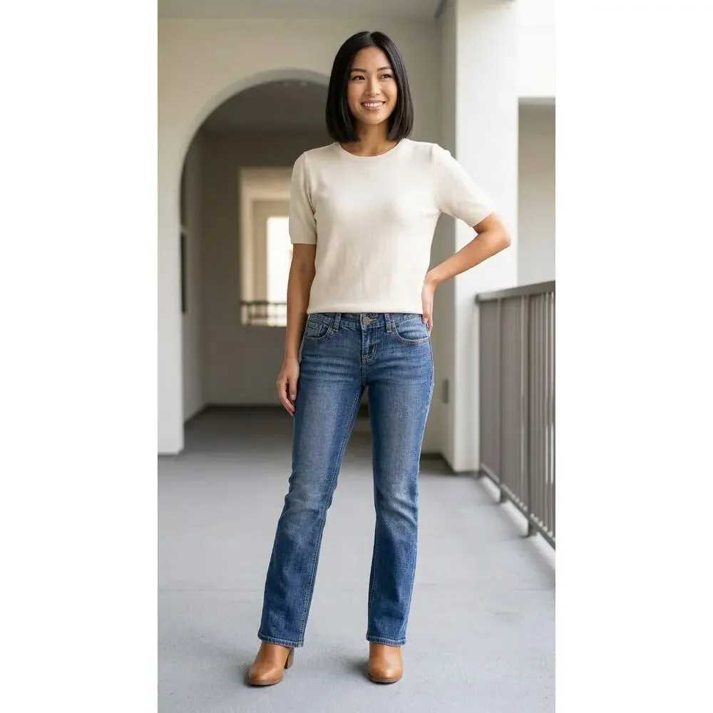 American Rag Cie Boot Bootcut Medium Denim Jeans Women See Measurements